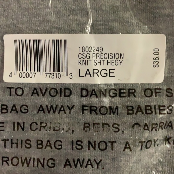 CSG New With Tags Precision Knit Men’s Gray Shorts Size Large - Picture 5 of 13